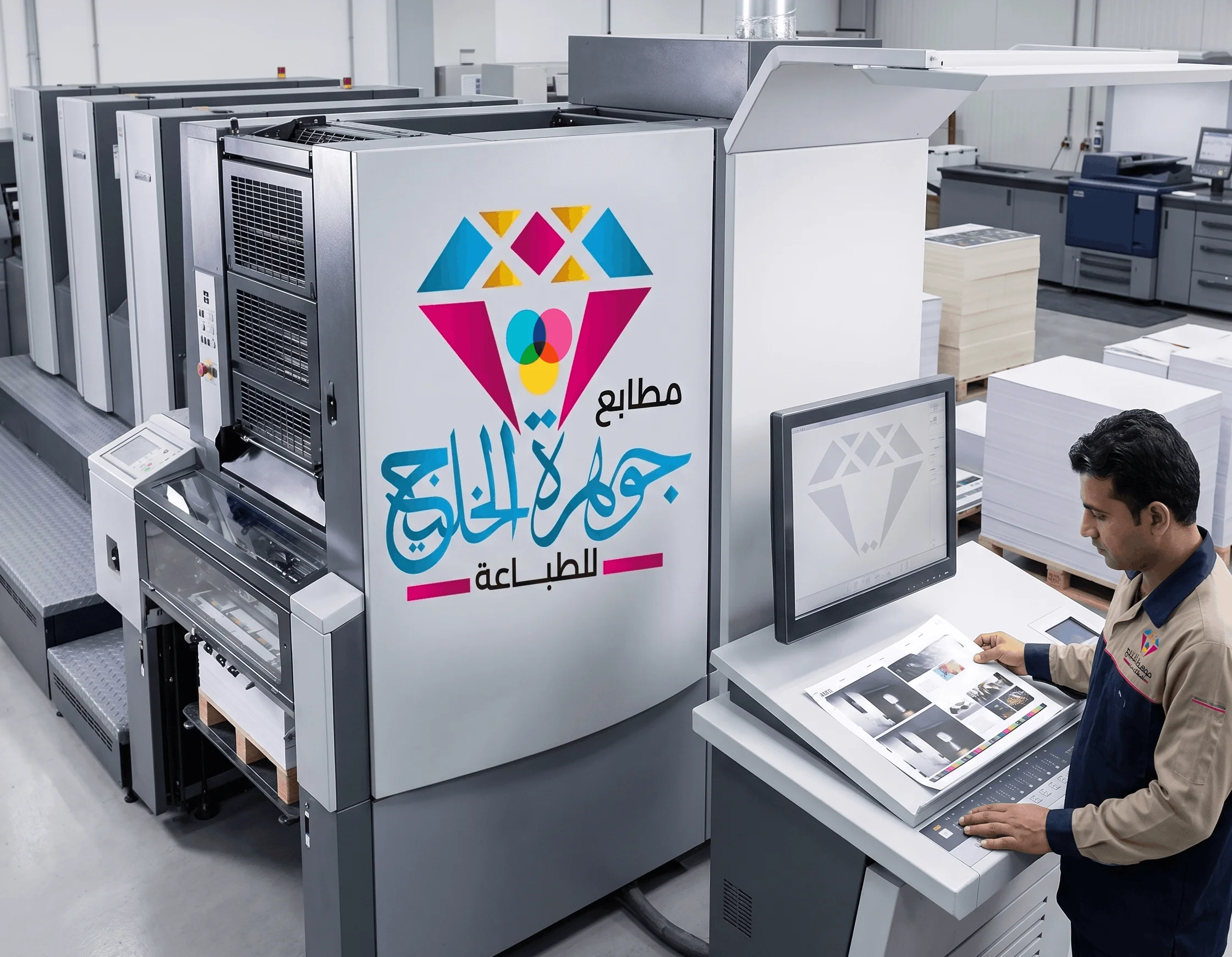 معدات طباعة داخل المطابع